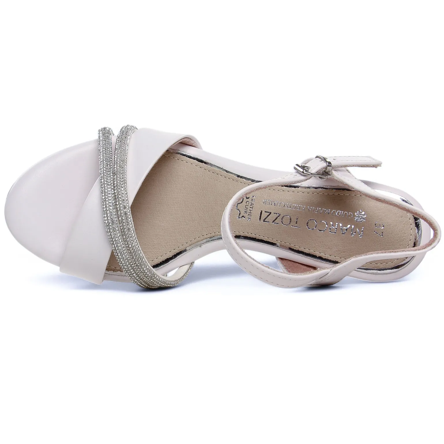 Nu-Pieds Talon Marco Tozzi 88302 White