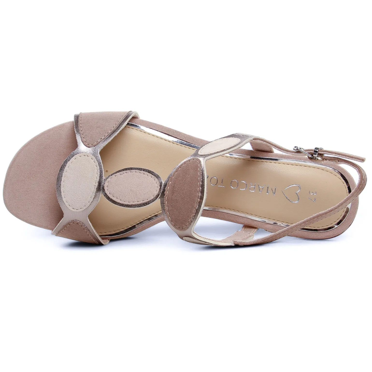 Nu-Pieds Talon Marco Tozzi 28230 Nude Comb