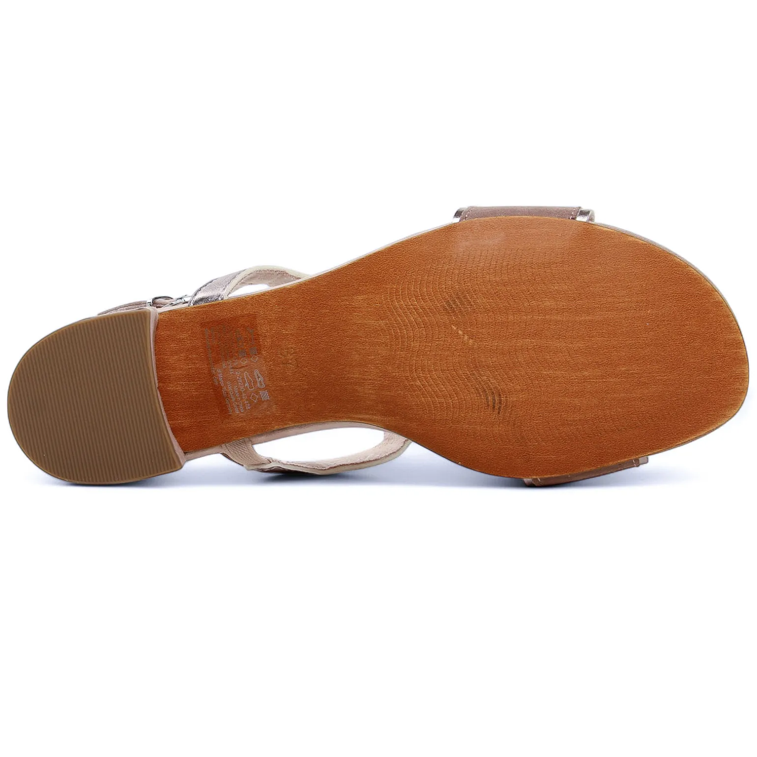 Nu-Pieds Talon Marco Tozzi 28230 Nude Comb