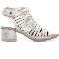 Nu-Pieds Talon Rieker 64676-60 Beige Gold