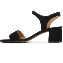 Nu-Pieds Talon Scarlatine Co44021Fb Noir Velour Noir