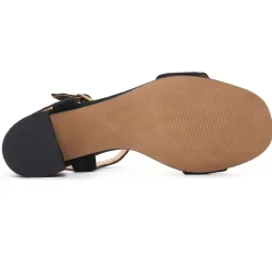 Nu-Pieds Talon Scarlatine Co44021Fb Noir Velour Noir