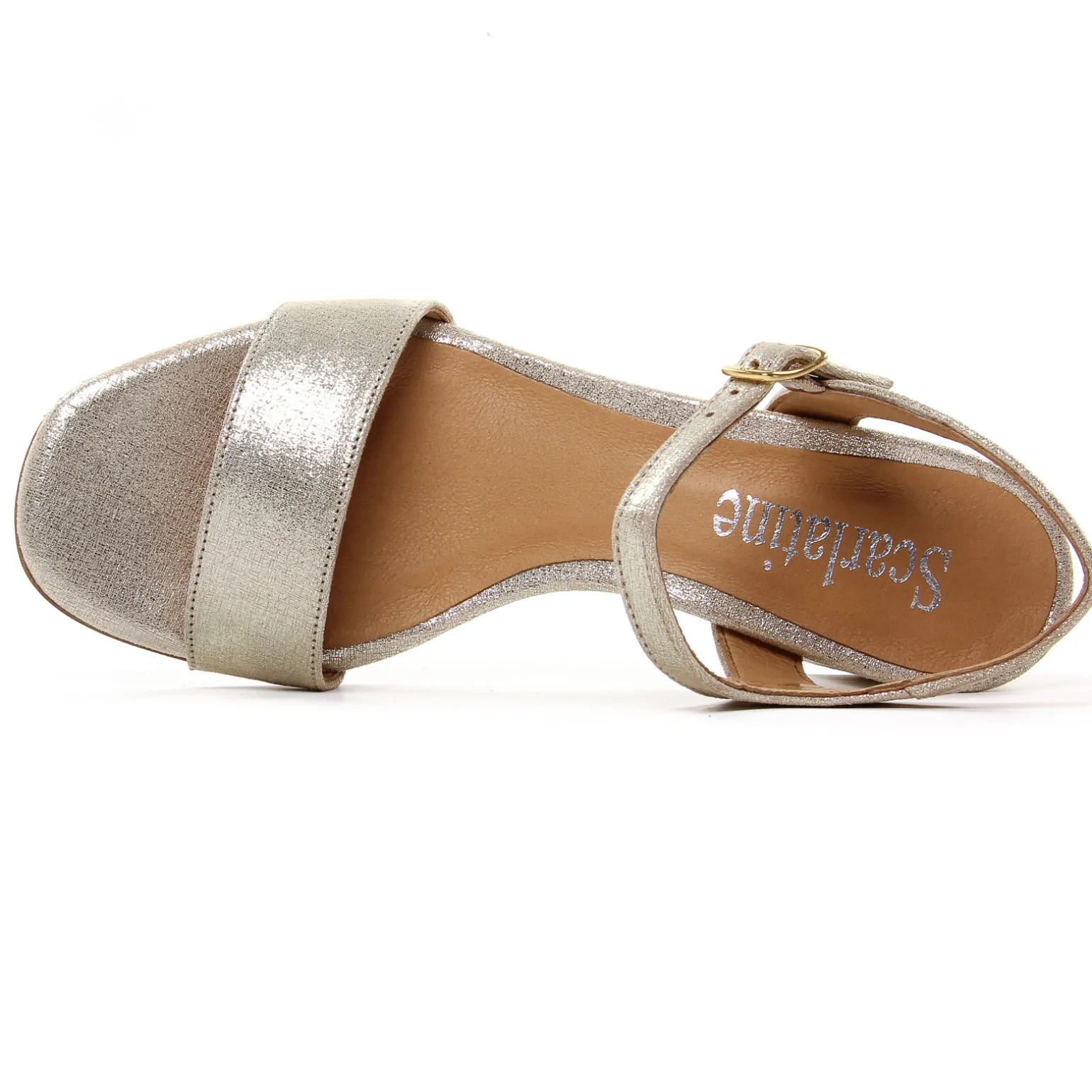 Nu-Pieds Talon Scarlatine Co44021Fb Platine