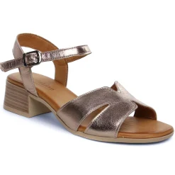 Nu-Pieds Talon Scarlatine Jade Pewter