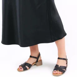 Nu-Pieds Talon Scarlatine Jade Noir