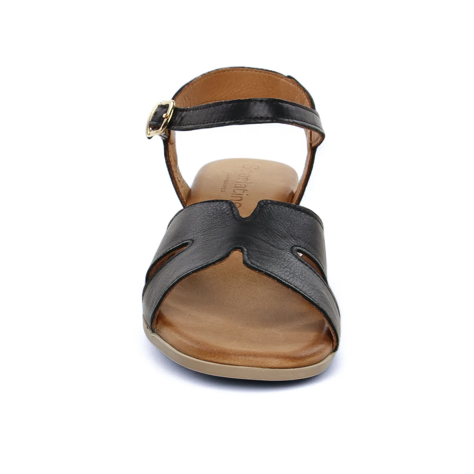 Nu-Pieds Talon Scarlatine Jade Noir