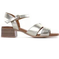 Nu-Pieds Talon Scarlatine Jade Platine