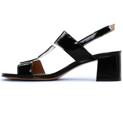 Nu-Pieds Talon Scarlatine Co45663 Noir Crital