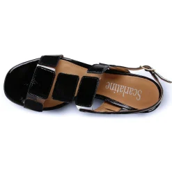 Nu-Pieds Talon Scarlatine Co45663 Noir Crital