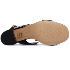 Nu-Pieds Talon Scarlatine Co45663 Noir Crital