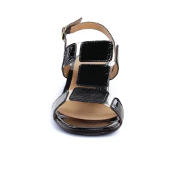 Nu-Pieds Talon Scarlatine Co45663 Noir Crital