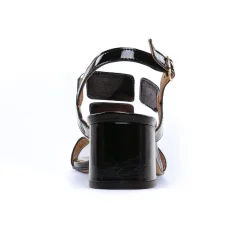 Nu-Pieds Talon Scarlatine Co45663 Noir Crital