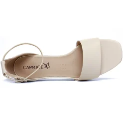Nu-Pieds Talons Hauts Caprice 28302 Offwhite Nappa