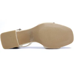 Nu-Pieds Talons Hauts Caprice 28302 Offwhite Nappa