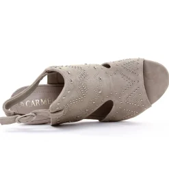 Nu-Pieds Talons Hauts Carmela 06662 Taupe