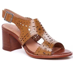 Nu-Pieds Talons Hauts Emilie Karston Lisa Cognac