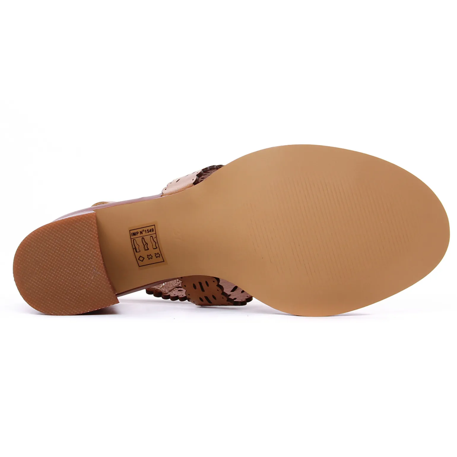 Nu-Pieds Talons Hauts Emilie Karston Lisa Cognac
