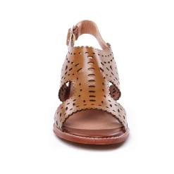 Nu-Pieds Talons Hauts Emilie Karston Lisa Cognac