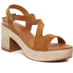 Nu-Pieds Talons Hauts Eva Frutos 4642 Cuero