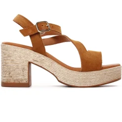 Nu-Pieds Talons Hauts Eva Frutos 4642 Cuero