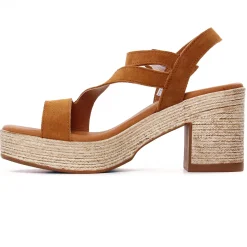 Nu-Pieds Talons Hauts Eva Frutos 4642 Cuero