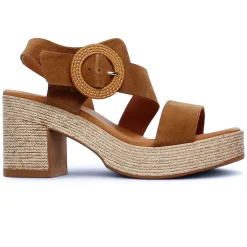 Nu-Pieds Talons Hauts Eva Frutos 4698 Muscade