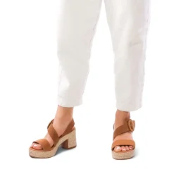 Nu-Pieds Talons Hauts Eva Frutos 4698 Muscade