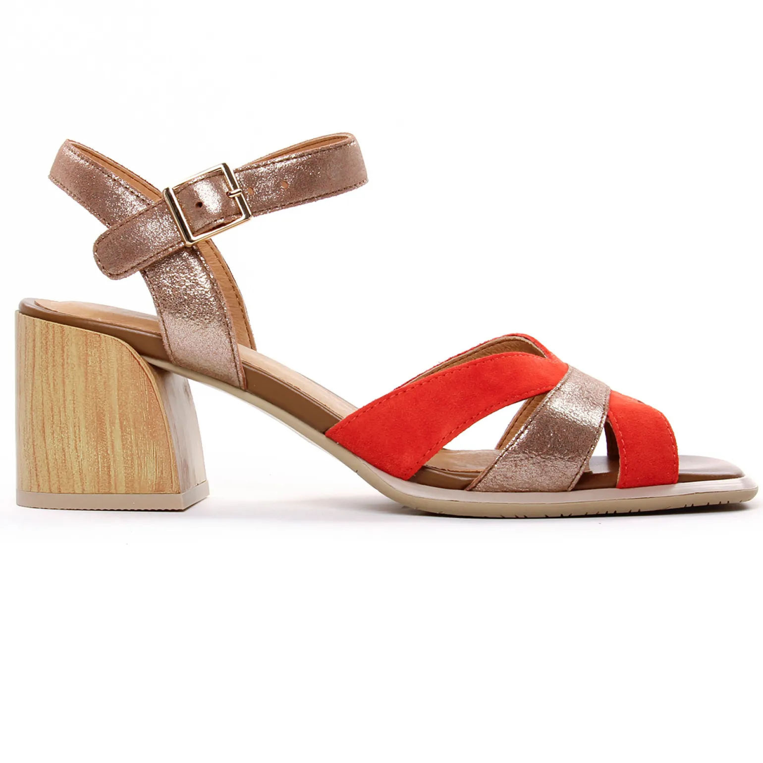 Nu-Pieds Talons Hauts Fugitive Glasco Orange