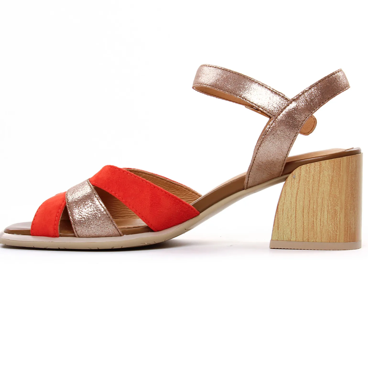 Nu-Pieds Talons Hauts Fugitive Glasco Orange