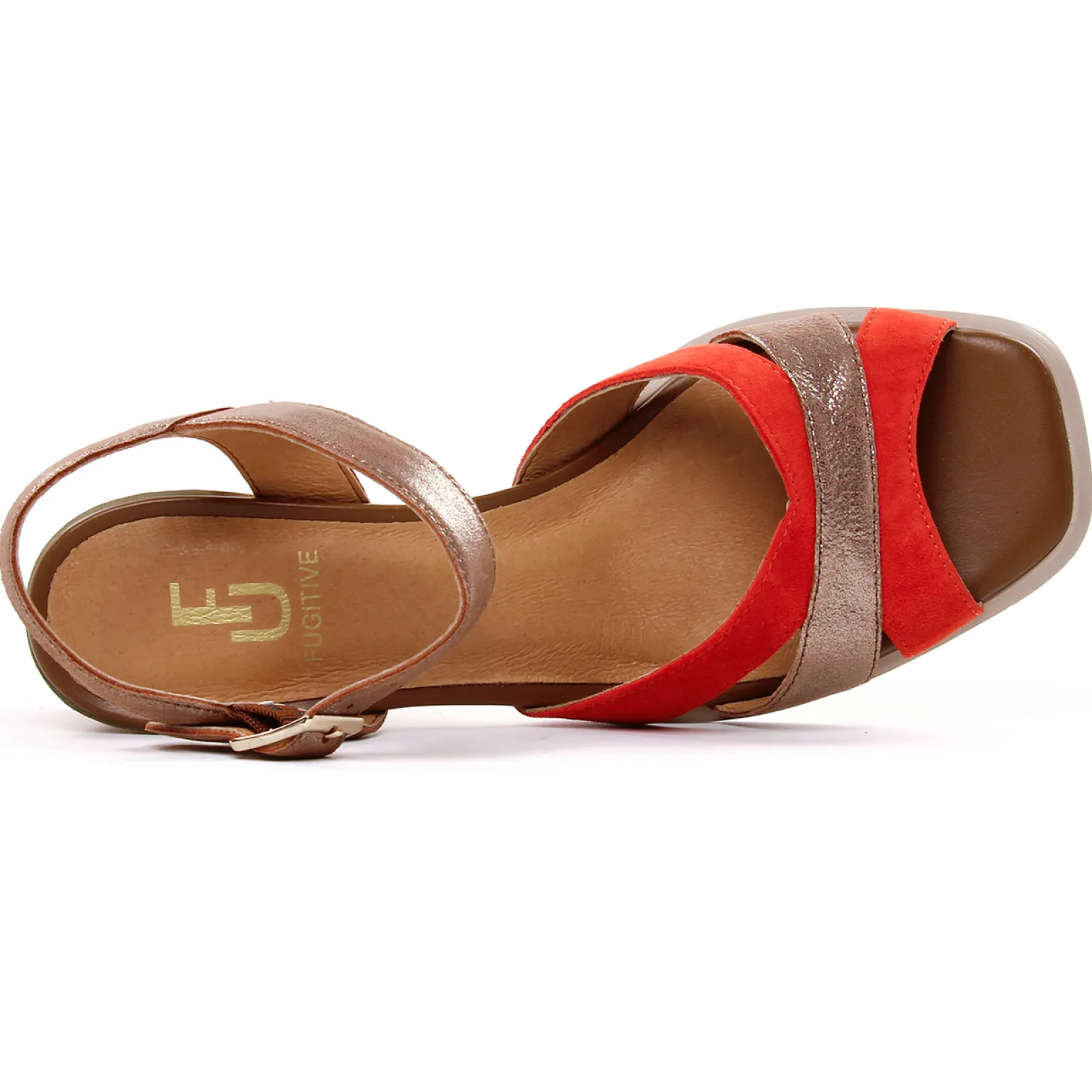 Nu-Pieds Talons Hauts Fugitive Glasco Orange