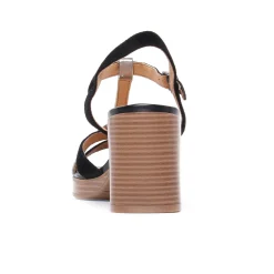 Nu-Pieds Talons Hauts Fugitive Jess Velour Noir