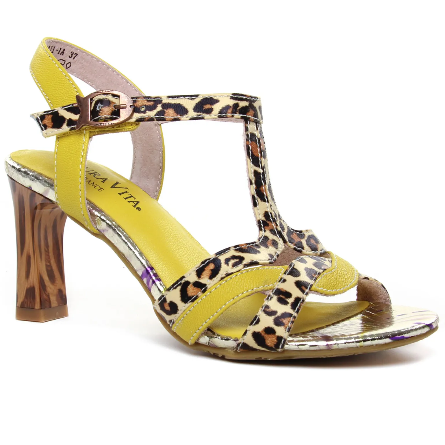 Nu-Pieds Talons Hauts Laura Vita Hucmiso 01 Jaune