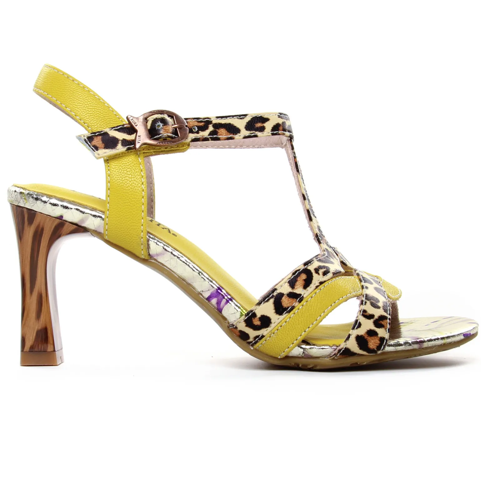 Nu-Pieds Talons Hauts Laura Vita Hucmiso 01 Jaune