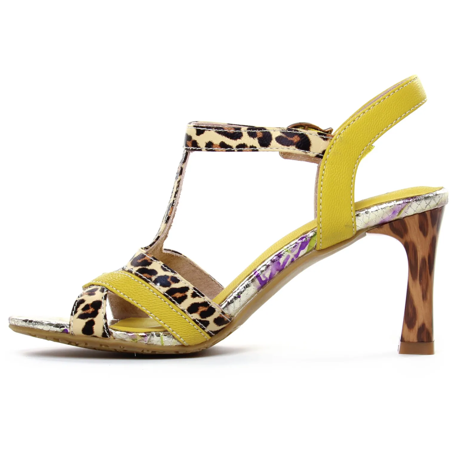 Nu-Pieds Talons Hauts Laura Vita Hucmiso 01 Jaune