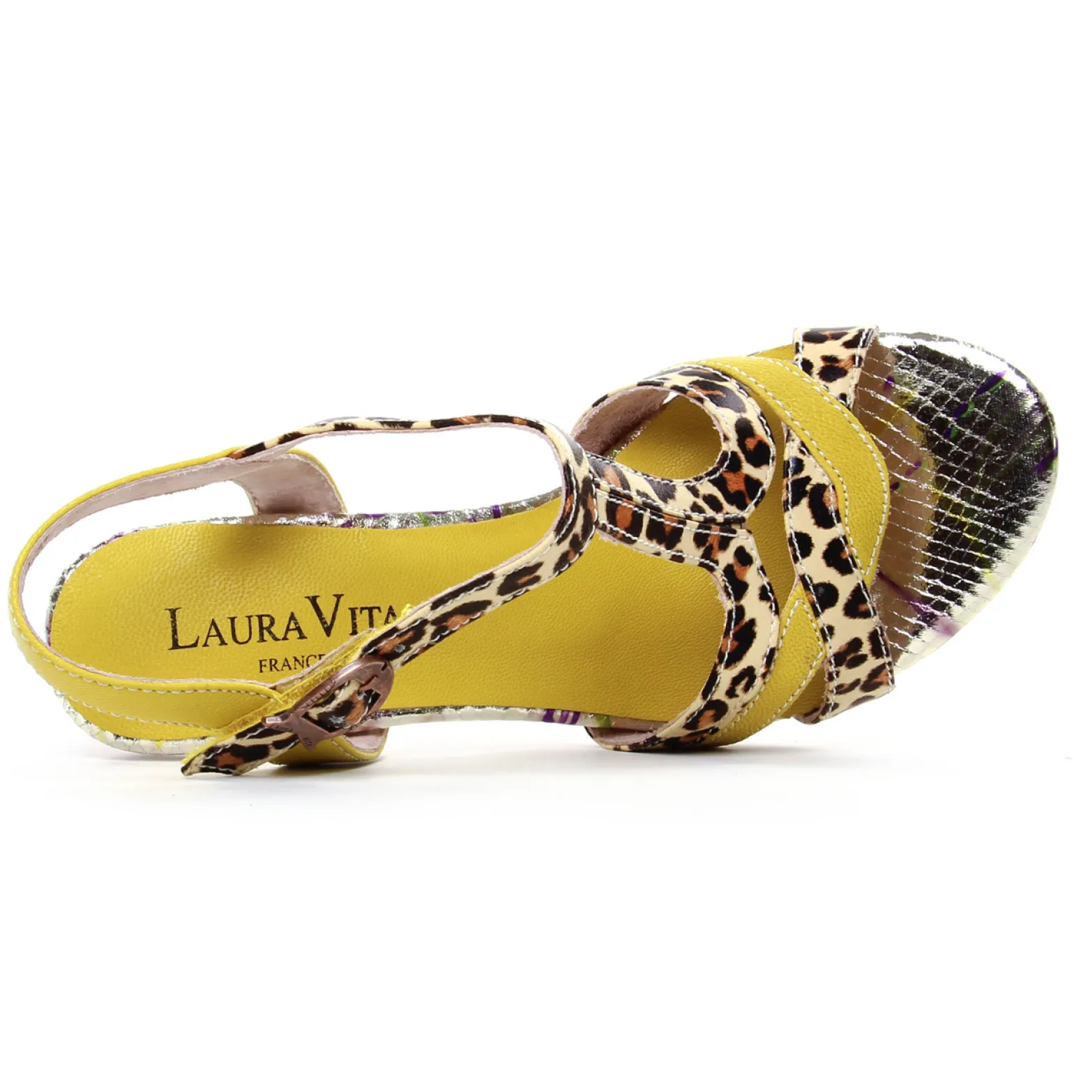 Nu-Pieds Talons Hauts Laura Vita Hucmiso 01 Jaune