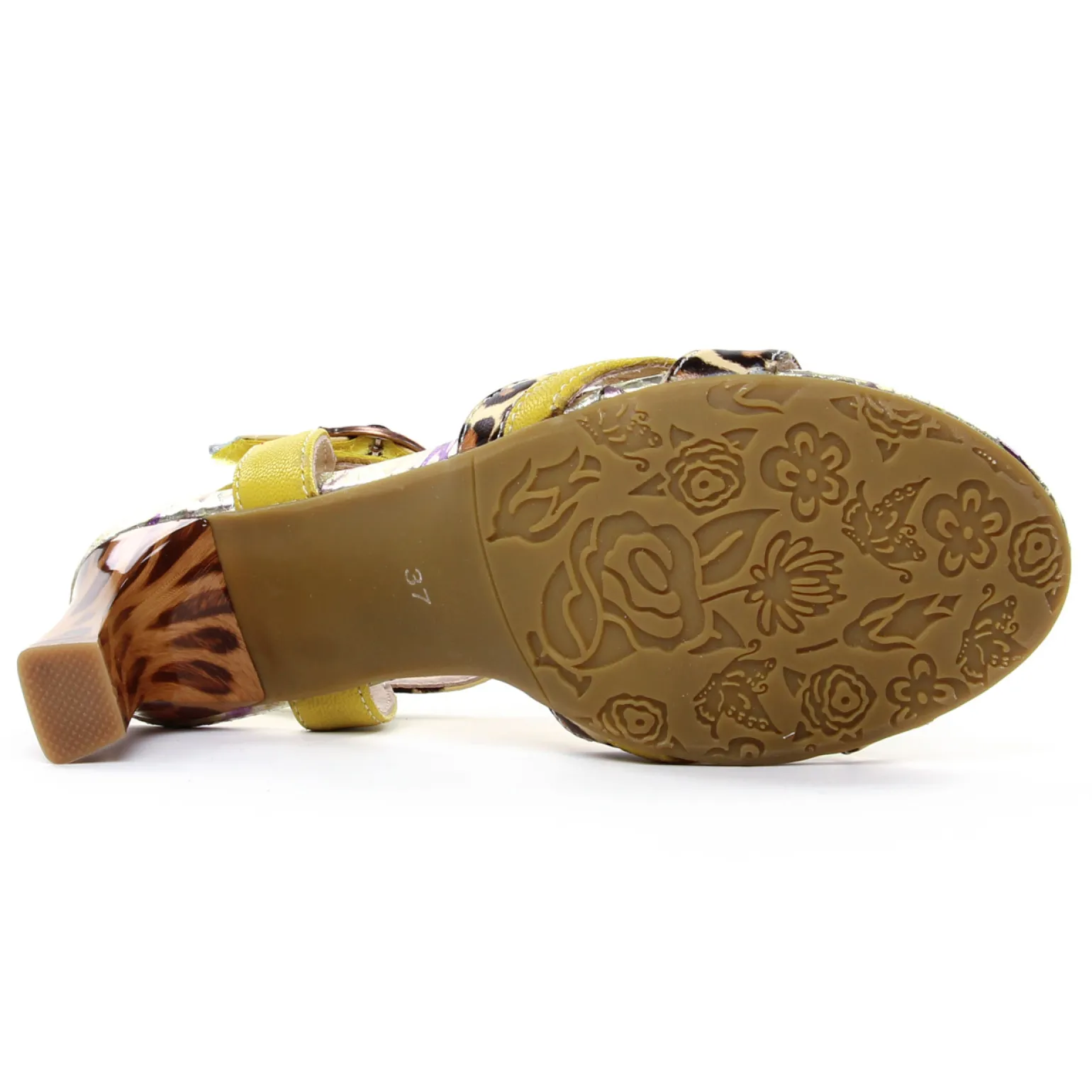 Nu-Pieds Talons Hauts Laura Vita Hucmiso 01 Jaune