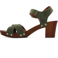 Nu-Pieds Talons Hauts Les Tropeziennes Toopino Kaki