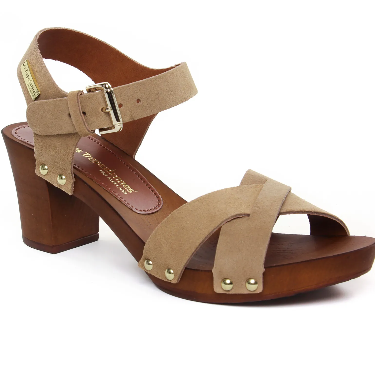 Nu-Pieds Talons Hauts Les Tropeziennes Toopino Taupe