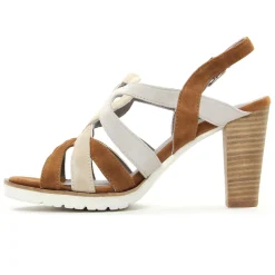 Nu-Pieds Talons Hauts Regarde Le Ciel Sylvie-63 Beige Marron