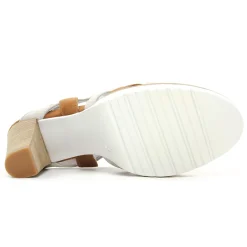 Nu-Pieds Talons Hauts Regarde Le Ciel Sylvie-63 Beige Marron