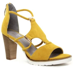 Nu-Pieds Talons Hauts Regarde Le Ciel Sylvie-47 Yellow