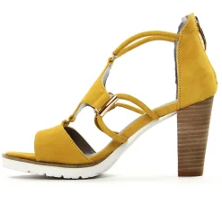Nu-Pieds Talons Hauts Regarde Le Ciel Sylvie-47 Yellow