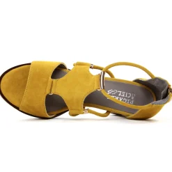Nu-Pieds Talons Hauts Regarde Le Ciel Sylvie-47 Yellow