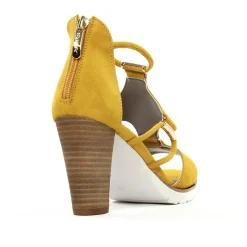 Nu-Pieds Talons Hauts Regarde Le Ciel Sylvie-47 Yellow