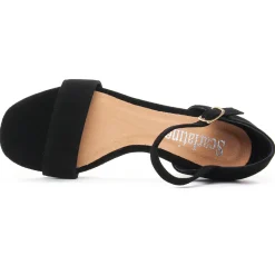 Nu-Pieds Talons Hauts Scarlatine 44814 Noir