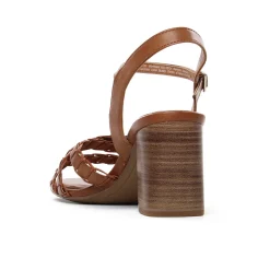 Nu-Pieds Talons Hauts Tamaris 28337 Muscat Cognac