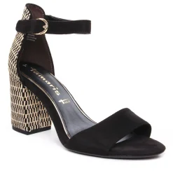Nu-Pieds Talons Hauts Tamaris 28356 Black Comb