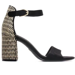 Nu-Pieds Talons Hauts Tamaris 28356 Black Comb