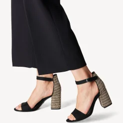 Nu-Pieds Talons Hauts Tamaris 28356 Black Comb