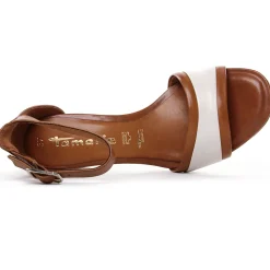 Nu-Pieds Talons Hauts Tamaris 28379 Muscat Wht Lea